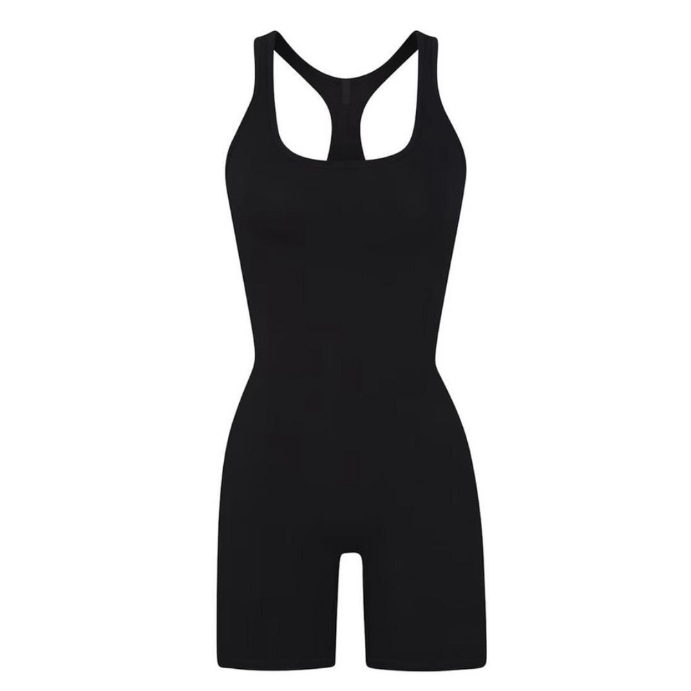 Skims Outdoors Basics Mid Thight BodySuit OS-MDT-3774 Washed Onyx Large